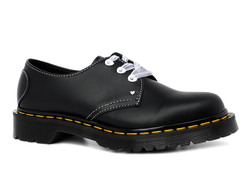 Ботинки Dr. Martens 1461 Hearts Smooth & Patent Lamper черные
