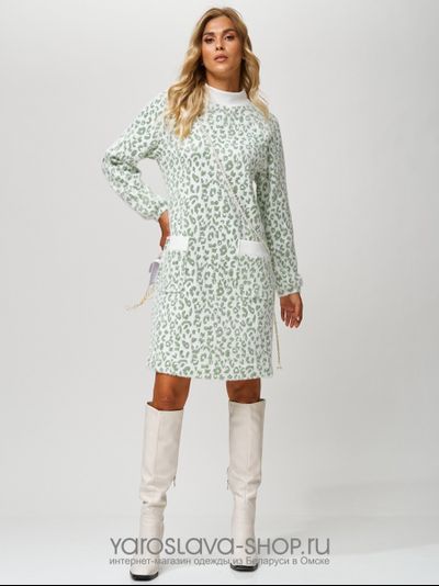 Модель: 4097. Платье женское полуприлегающего силуэта в бежевом оттенке