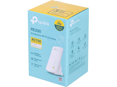 Повторитель беспроводного сигнала TP-LINK RE200 WI-FI Белый