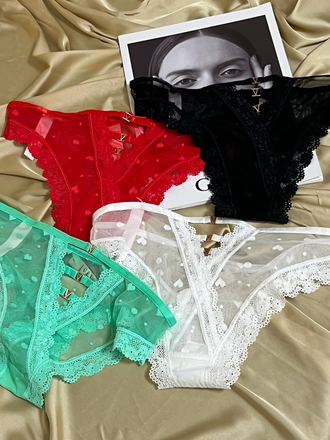 Трусы бразилиана в стиле Виктория Сикрет 3 шт (модификация 2)