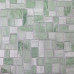 Фартук для кухни Зелёные кубы из МДФ