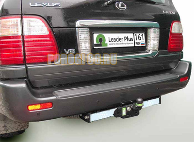 Фаркоп с нержавеющей пластиной Лидер-Плюс для Lexus LX-470/Toyota Land Cruiser 100 1998-2007