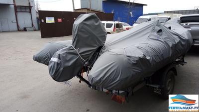 Тент на РИБ Навигатор 460R консоль и якорь