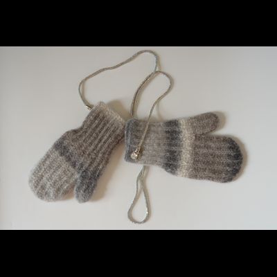 Vizio варежки Италия 1122 MULSS серые с бежевым