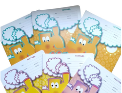 Набор из 6 тетрадей в линейку, 12 листов