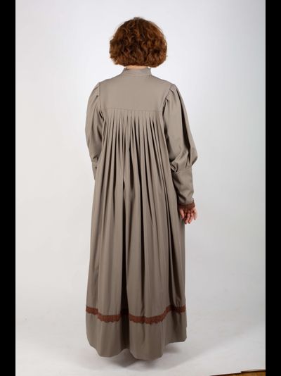 Платье «Поморское» Оливковое - шерсть смесовая