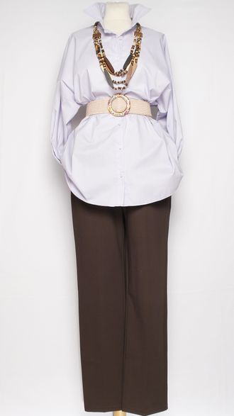 РУБАШКА "КЛАССИКА без Кармана" лаванда р.50,52,54,56,58,60