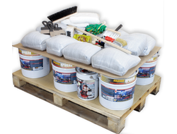 Полный комплект материалов и инструмента для реновации (восстановления свойств) кровли на площади 100 кв.м.