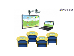 Интерактивный класс для ДОУ (ноутбук, инт.доска, 4 парты)