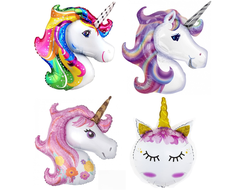 шар с гелием 64-81 см единорог (на выбор)