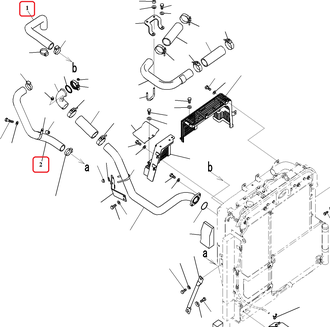 20Y-03-41141 Патрубки радиатораKOMATSU PC200-8