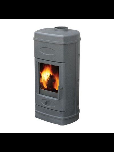 ПЕЧЬ AURORA ЭМАЛИРОВАННАЯ, СЕРАЯ (PLAMEN)