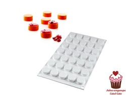Форма для муссовых десертов Мини круг (MRound), 35 ячеек, силикон