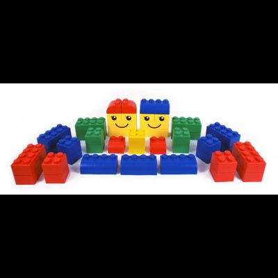 Конструктор из крупных мягких блоков WISE (42 детали)