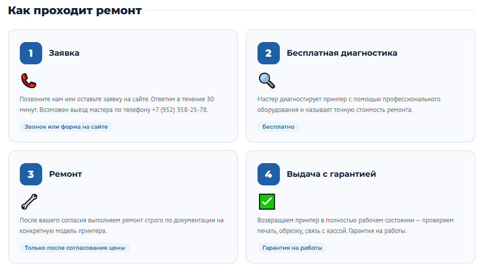 Как проходит ремонт чековых термопринтеров Custom Citizen Star в Санкт-Петербурге
