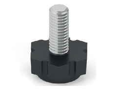 QB Опора регулируемая D19 М6х15 Чёрная  QB1915.VP000.BK0PS.RU  ARISTO *