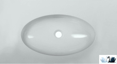 Раковина Эстет Vegas 90 х 45 см Мраморная мебельная в ванную