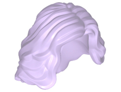 Minifigure, Hair Female Mid-Length Wavy, Lavender (23187 / 6324352)