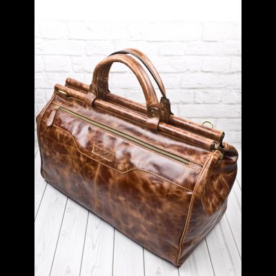 Кожаный саквояж Otranto Premium cognac (арт. 4006-53)
