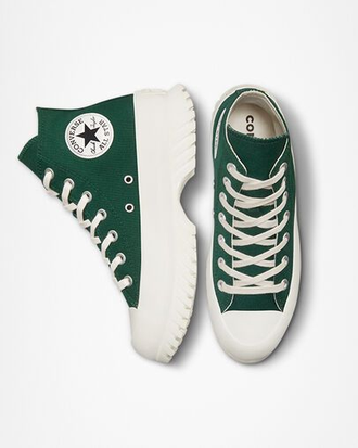 Кеды Converse All Star Lugged 2.0 на платформе зеленые