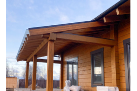 Остекление перголы 2, КП Рузские просторы