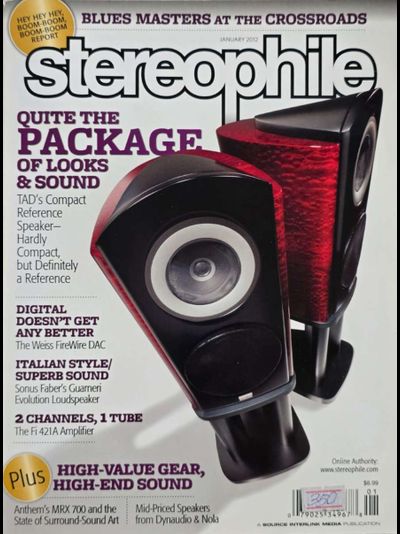 Stereophile Magazine January 2012, Иностранные Hi-Fi журналы в Москве, Hi-Fi Magazine, Intpressshop