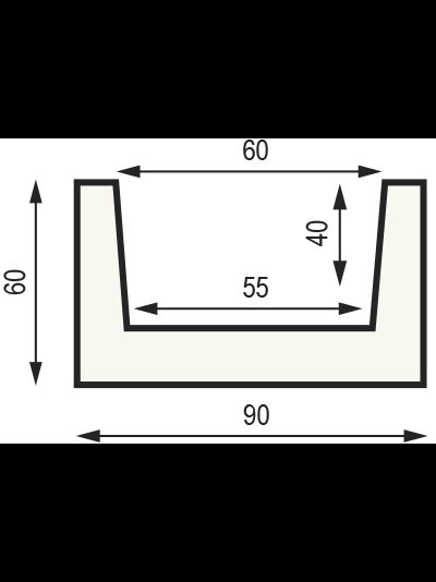 Декоративная балка из полиуретана Country Decor (WOOD LOOK) Б1 (60х90) вишня