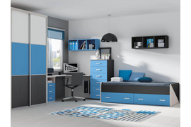 Детская, 2400*3600 мм. Материал фасадов ЛДСП. Срок изготовления от 21 рабочего дня. Цена на момент заказа 64300 руб. 