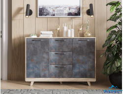 КОМОД "МЕГАПОЛИС" КМ-15 ( дуб каньон/фотопечать ржавчина), 1210*828*404