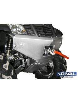 Бампер накладка Rival 444.6823.2 для X6/X5 2011- (Алюминий) (800*290*140)