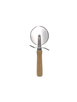 Нож для пиццы d=10 см. с деревянной ручкой, нержавеющая сталь