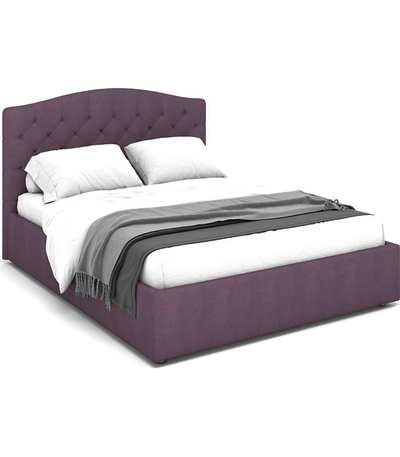 Двуспальная полутороспальная мягкая кровать Марго Ривалли (Rivalli), в съемных чехлах, на металлических ножках, фанера-брус, PREMIUM