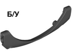 ! Б/У - Technic, Panel Car Mudguard Arched #41 13 x 2 x 5 Rounded Top, Black (69911 / 6349665) - Б/У