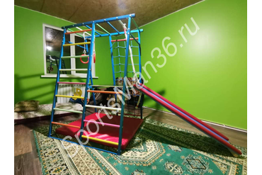 ДСК PLASTEP Теремок 170 металл с площадкой + Скалодром для детских комплексов