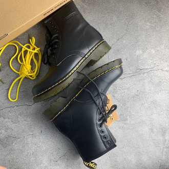 Ботинки Dr. Martens 1460 Serena черные с мехом женские