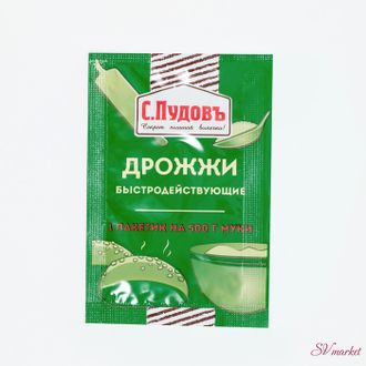 Дрожжи «С. Пудовъ», 6 г