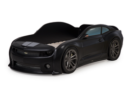 Кровать-машинка объемная (3d) EVO "Camaro" черный спальное место 900*1800