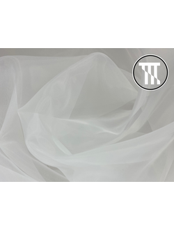 лоскут органза матовый, цв. белый 420 см