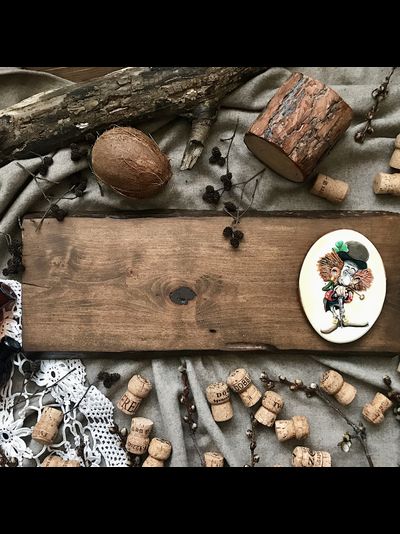 доска для подачи блюд, тёмная