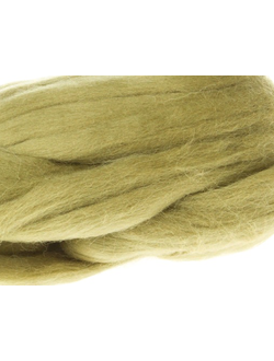 Шерсть для валяния, лента гребенная, Камтекс, полутонкая, полынь (042), 50г