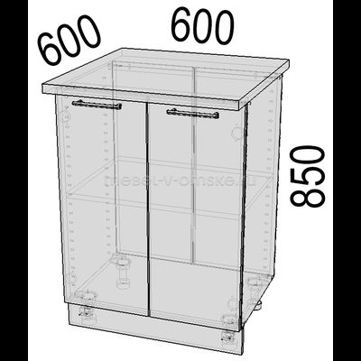 Стол кухонный Аляска Н-60 (600)