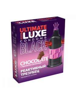 ПРЕЗЕРВАТИВЫ LUXE BLACK ULTIMATE РЕАКТИВНЫЙ ТРЕЗУБЕЦ