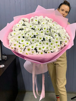 Макси букет из хризантем (цвет на выбор)