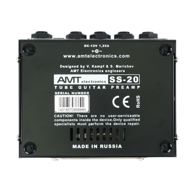AMT SS-20 - трёхканальный ламповый гитарный предусилитель [БП в комплекте!]