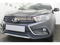 Защита радиатора Lada Vesta Cross 2018- / Vesta SW Cross 2018- black боковые