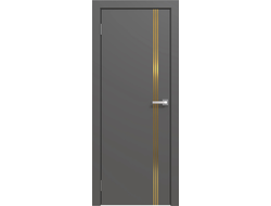 Дверь Межкомнатная - ЭМАЛЬ LINE 03 (Графит)
