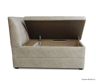 Кухонный ДИВАН "ФОРУМ-8" с боковой спинкой, Слоновая кость Левый