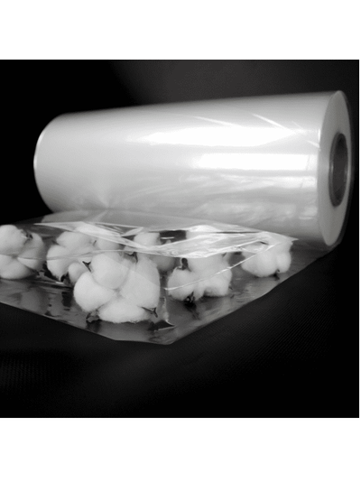 Пленка полиолефиновая 450мм х 1332м х 15мкр термоусадочная полурукав