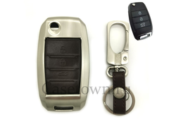 Чехол для выкидного ключа киа рио х лайн (коричневый Комби)