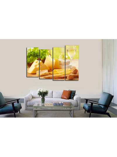 Модульная картина &quot;Сочетание сыров&quot;